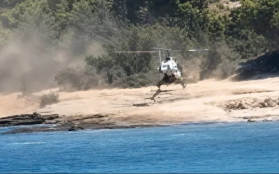 Η προσγείωση ελικοπτέρου στις Σπέτσες και η σύλληψη επιβάτη για ναρκωτικά