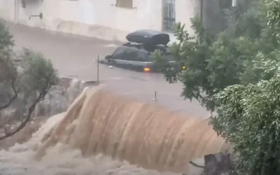 Ισχυρές καταιγίδες έπληξαν τη Μάνη: Δεκαπλάσια βροχή από τον μέσο όρο του Αυγούστου