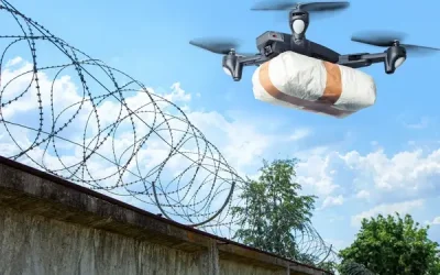 Καταρρίφθηκε drone με 12 κινητά και 20 κάρτες SIM πάνω από τις φυλακές Λάρισας