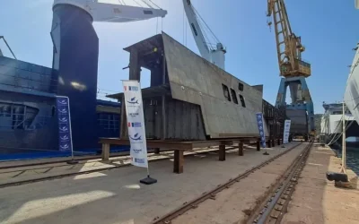 Ναυπηγεία Σαλαμίνας: Παράδοση προεξοπλισμένων τμημάτων για την τρίτη γαλλική φρεγάτα FDI