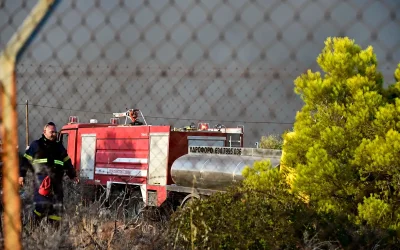 Ολονύχτια μάχη με τις φλόγες σε Σαλαμίνα και Βοιωτία