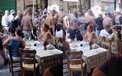 Οπαδοί της Λέφσκι κατέκλυσαν το Μοναστηράκι ενόψει του αγώνα με την ΑΕΚ
