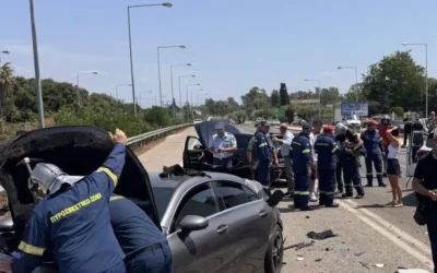 Καραμπόλα στην είσοδο της υποθαλάσσιας σήραγγας Ακτίου: Φορτηγό συγκρούστηκε με τρία αυτοκίνητα,