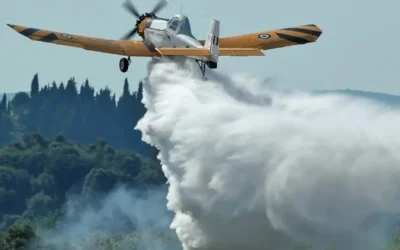 Πυροσβεστικό αεροσκάφος έκανε αναγκαστική προσθαλάσσωση στην Αιτωλοακαρνανία
