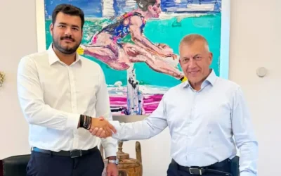 Συνάντηση του Νίκου Παντερμαλή με τον Γιάννη Βρούτση για τις εγκαταστάσεις της ΑΕΚ