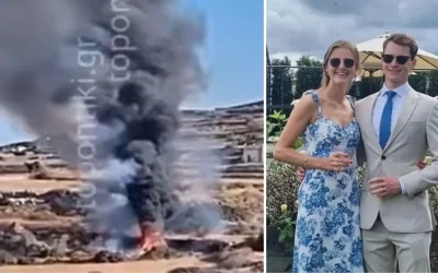 Τραγωδία στη Σίφνο: Τρεις νεκροί από πτώση ελικοπτέρου, ανάμεσά τους νεόνυμφοι Βρετανοί