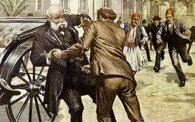 Η δολοφονία του Θεόδωρου Δηλιγιάννη έξω από την Παλαιά Βουλή