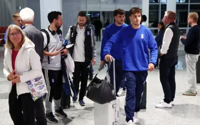 Η Εθνική Ελλάδας έφτασε στο Μόναχο ενόψει του αγώνα με τη Γερμανία