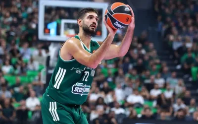 Ο Λευτέρης Μαντζούκας έσπασε το ρεκόρ καριέρας του στο ημίχρονο του αγώνα με τη Βιλερμπάν