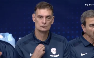 Ο Μπαρτζώκας έκανε τον σταυρό του πριν από τον τελικό του Super Cup
