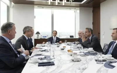 Συνάντηση Μητσοτάκη με ανώτατα στελέχη της Morgan Stanley στη Νέα Υόρκη