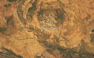 Δορυφορική εικόνα της NASA ρίχνει φως στον κρατήρα «Αράχνη» της Αυστραλίας
