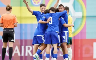 Η εθνική Κ15 νίκησε την Αυστραλία με 7-2 και προκρίθηκε στους «16» του παγκοσμίου κυπέλλου