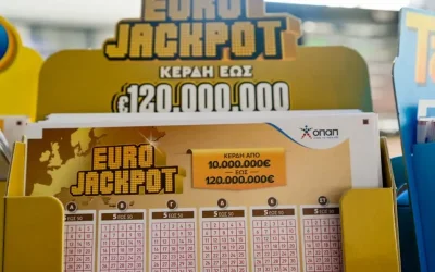 Η κλήρωση του Eurojackpot: Οι τυχεροί αριθμοί και τα 120 εκατομμύρια ευρώ