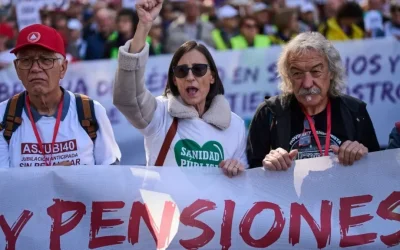 Ισπανοί διαδηλωτές στους δρόμους της Μαδρίτης για τις συντάξεις