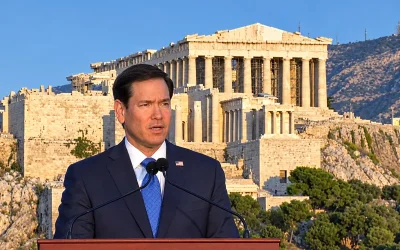Μάρκο Ρούμπιο από την Πνύκα: «Οι Έλληνες δεν διαμόρφωσαν απλώς την Ιστορία, μας την χάρισαν»