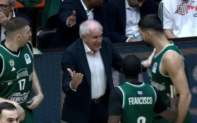 Ο Ομπράντοβιτς εξέφρασε έντονα παράπονα στον Μαντζούκα στον αγώνα Προμηθέας - Παναθηναϊκός