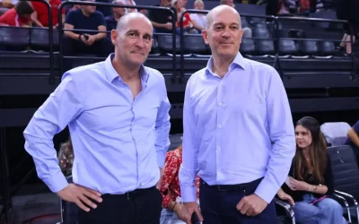 Οι αδερφοί Αγγελόπουλοι στην SUNEL Arena για την πρεμιέρα του Ολυμπιακού στην Euroleague