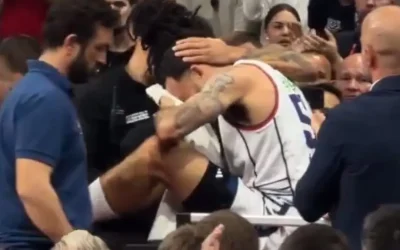 Οι παίκτες της Euroleague στο πλευρό του Μάικ Τζέιμς μετά τον τραυματισμό του