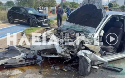 Πύργος: Μια νεκρή και τρεις τραυματίες σε σφοδρή μετωπική σύγκρουση