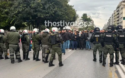 Θεσσαλονίκη: Ελεύθεροι οι προσαχθέντες για τα επεισόδια στη συγκέντρωση διαμαρτυρίας