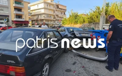 Τροχαίο στον Πύργο: Ηλικιωμένος οδηγός αισθάνθηκε αδιαθεσία και έπεσε πάνω σε επτά αυτοκίνητα
