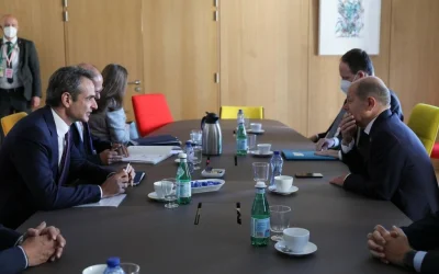 Ο Μητσοτάκης ενημέρωσε τον Σολτς για την τουρκική προκλητικότητα