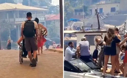 Μαίνεται η φωτιά στη Βοιωτία: Αποκαρδιωτικές εικόνες και βίντεο από το Πόρτο Γερμενό