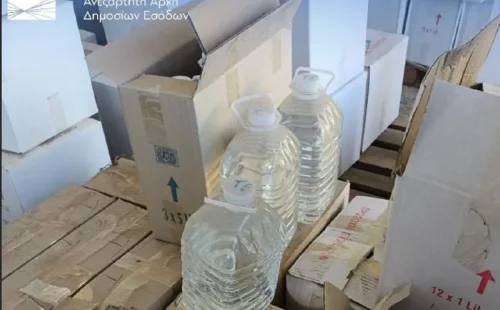 Επιχείρηση ΑΑΔΕ και ΕΛ.ΑΣ. στην Κρήτη: Εντοπίστηκαν τόνοι λαθραίων ποτών και αέριο γέλιου