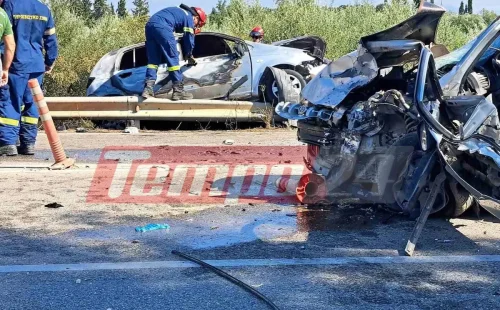 Θανατηφόρο τροχαίο στην Κάτω Αχαΐα: Μία νεκρή και ένας τραυματίας σε σύγκρουση οχημάτων
