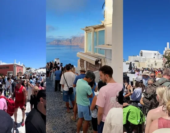 Σαντορίνη: «Πατείς με, πατώ σε» – Σύγχυση και συνωστισμός στην Οία για μια φωτογραφία