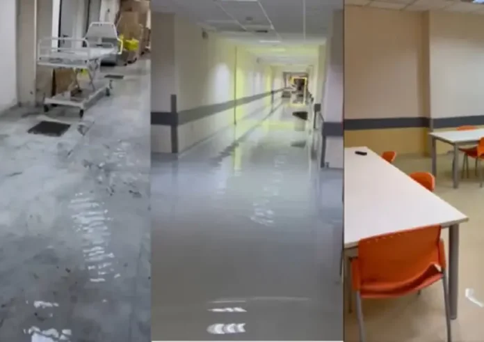 Απίστευτες εικόνες από το νοσοκομείο του Βόλου - Πλημμύρισαν τα υπόγεια και η τραπεζαρία