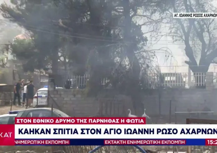 Πληροφορίες για επίθεση ατόμων σε πυροσβέστες στην Πάρνηθα