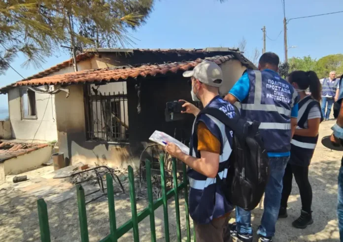 Πυρκαγιές: Ολοκληρώθηκε η πρώτη φάση καταγραφής των ζημιών – 60 «κόκκινα» κτίρια