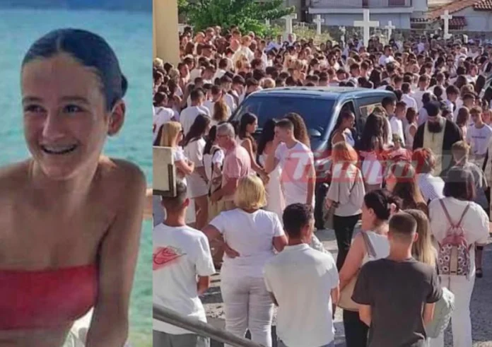 Πάτρα: Όλοι ντυμένοι στα λευκά στην κηδεία της 14χρονης Χριστίνας - Ανείπωτος θρήνος στο τελευταίο αντίο