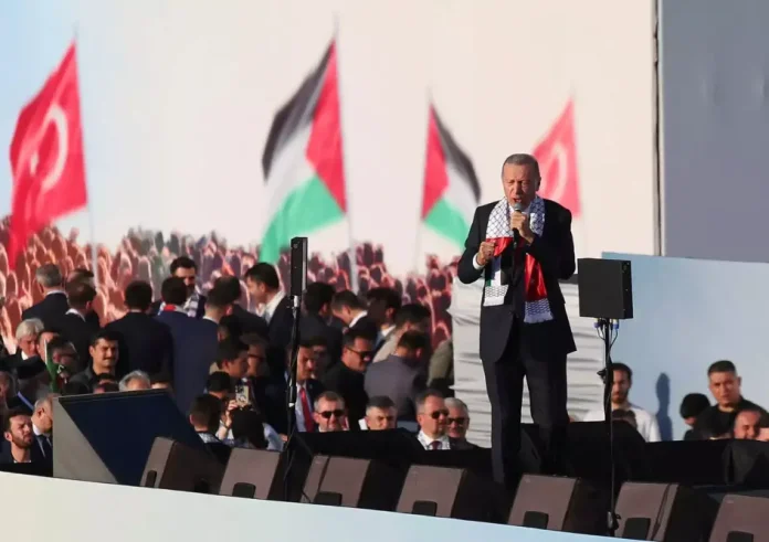 Κωνσταντινούπολη: Συλλαλητήριο υπέρ των Παλαιστινίων – Η Δύση είναι ο ένοχος για τις σφαγές στη Γάζα είπε ο Ερντογάν