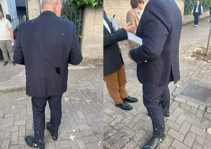 Επίθεση με αυγά και γιαούρτια κατά του Φρέντι Μπελέρη