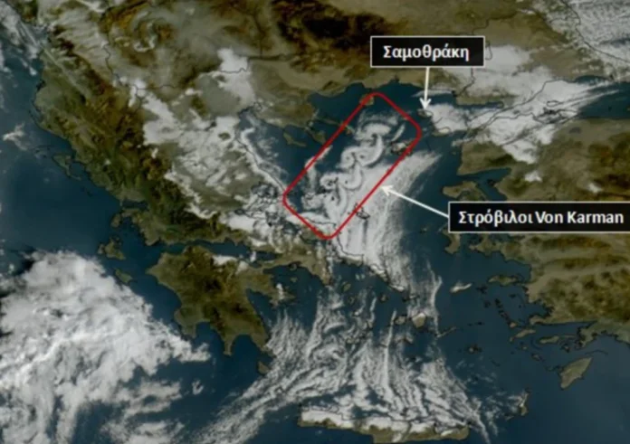 Τι είναι οι στρόβιλοι Von Karman που εμφανίστηκαν στο Βόρειο Αιγαίο