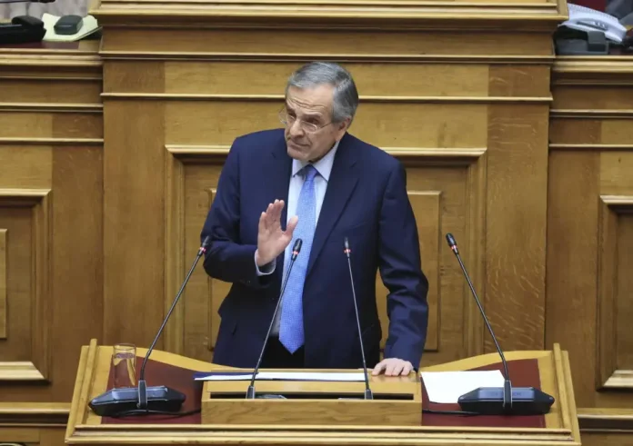 Ο Αντώνης Σαμαράς μιλά στη Βουλή για το νομοσχέδιο που αφορά τα ομόφυλα ζευγάρια