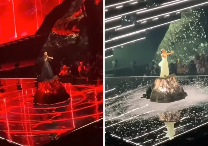Η Klavdia αλλάζει φόρεμα στη σκηνή της Eurovision. Διέρρευσε βίντεο από την εμφάνιση της Ελλάδας