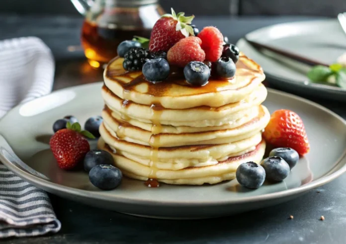 Apple Yogurt Pancakes: Το πιο εύκολο πρωινό με μήλα και γιαούρτι