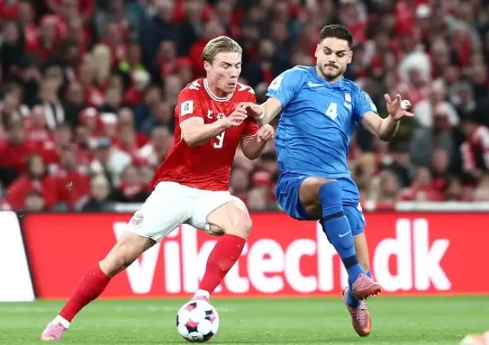 Δανία – Ελλάδα: 3-0 στο 42′, «εφιάλτης» για την Εθνική στην Κοπεγχάγη