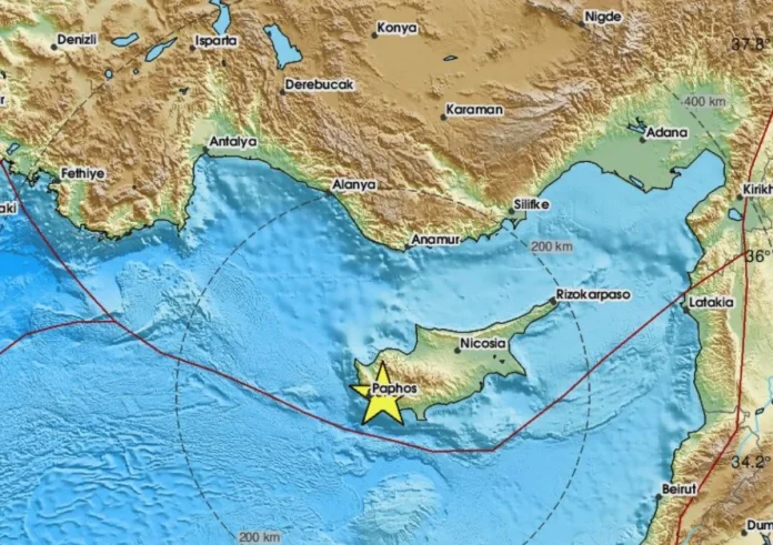 Ισχυρός σεισμός 5,7 Ρίχτερ ταρακούνησε την Κύπρο – Αισθητός σε πολλές περιοχές του νησιού