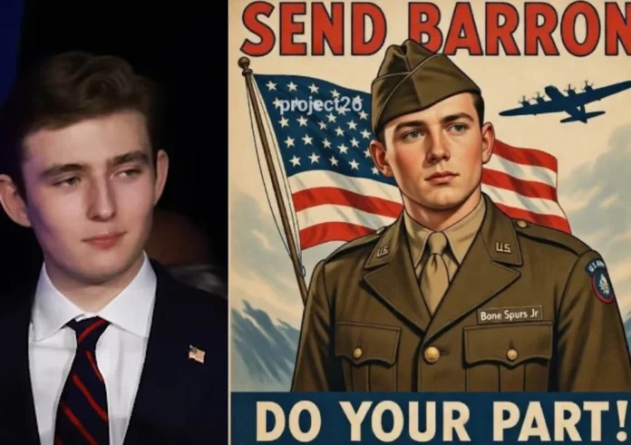 #SendBarron: Ο Τράμπ θα έπρεπε να είναι έτοιμος να στείλει και το δικό του παιδί στον πόλεμο