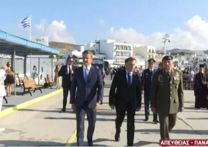 Στην Τήνο ο Κυριάκος Μητσοτάκης για τους εορτασμούς του Δεκαπενταύγουστου