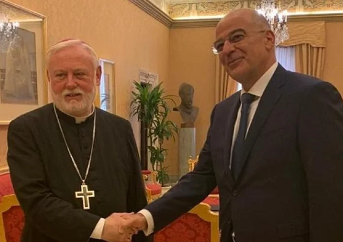 Τηλεφωνική επικοινωνία του Ν. Δένδια με τον ΥΠΕΞ Αγίας Έδρας