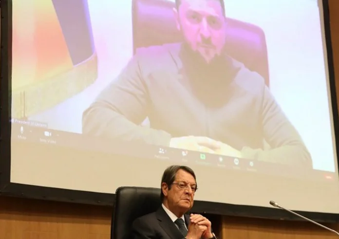 Κύπρος: Δυσαρέσκεια για την ομιλία Ζελένσκι - Δεν έκανε καμιά αναφορά στην τουρκική εισβολή