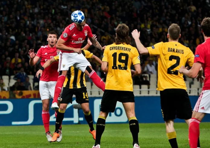 Ήττα για την ΑΕΚ 3-2 από την Μπενφίκα. Τα αποτελέσματα του Champions League
