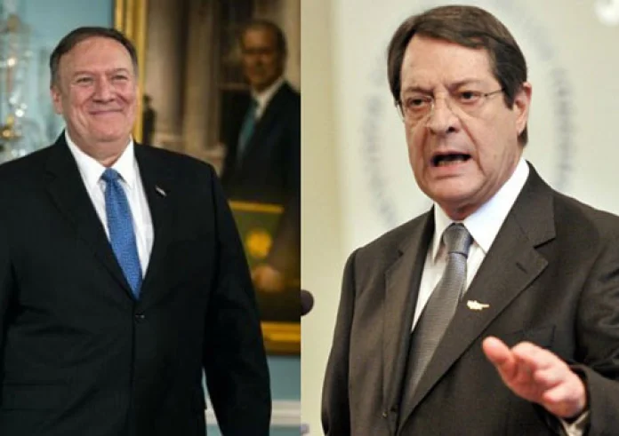 Αναστασιάδης: Θωρακιζόμαστε αμυντικά - Πομπέο: Στενή η συνεργασία των ΗΠΑ για τα κοιτάσματα