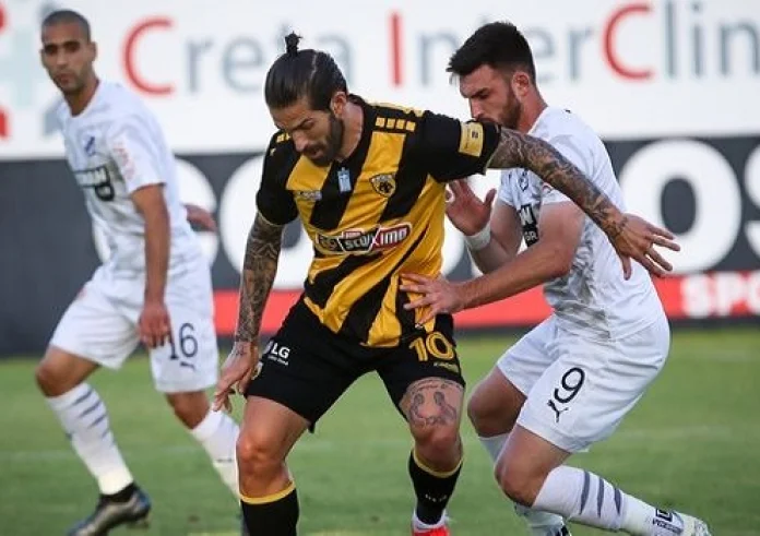 Super League : ΟΦΗ - ΑΕΚ 0-2 Τελικό